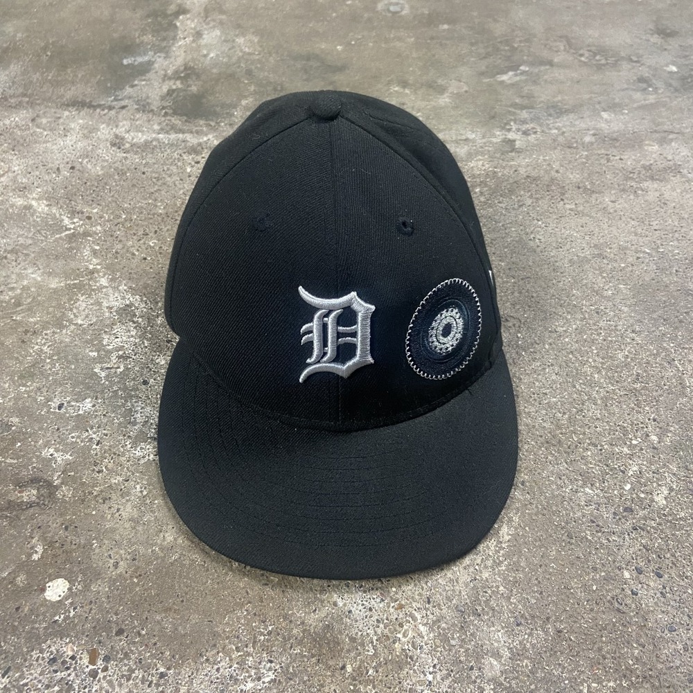 New Era 59Fifty Detroit Tigers Cap Size 7 1/4 Black Custom Release Baseball Logo